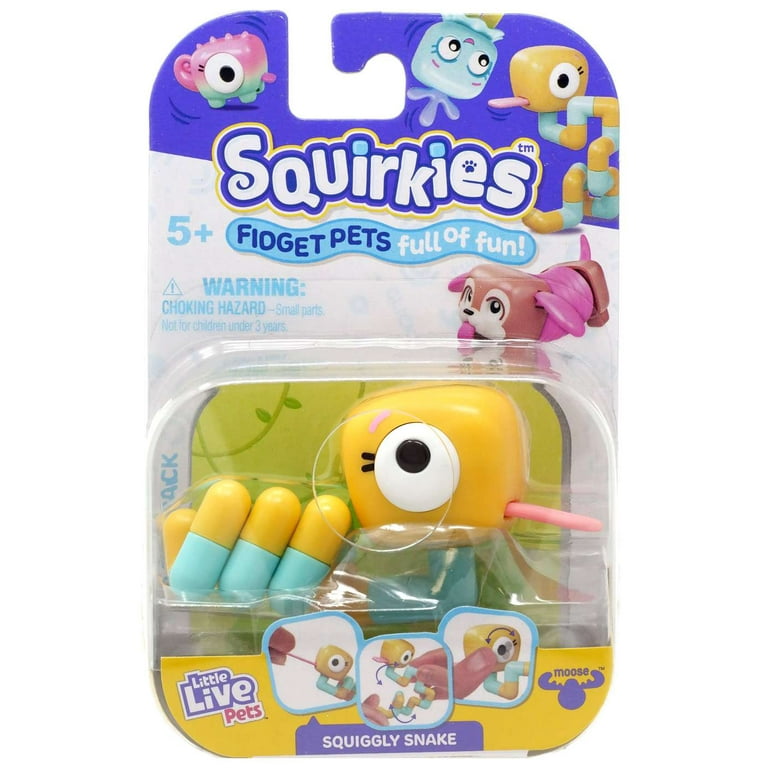 EURO　PET　ユーロペット　スクイーキートイ　ソフビフィギア　フルーツセット Moose Toys Little Live Pets Squirkies Squiggly Snake, Collectible