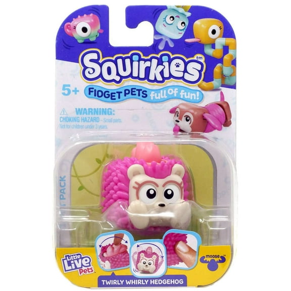 Little Live Pets Squirkies Twirly Whirly Hedgehog Figure (Pink)