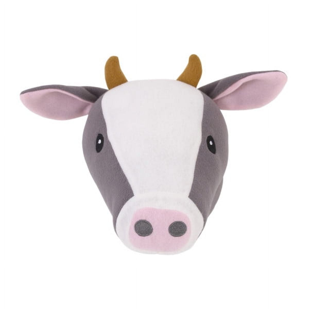 Little Love by NoJo Plush Fleece Cow Head Wall Décor - Walmart.com