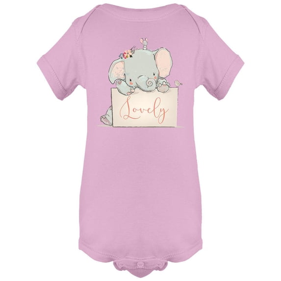 Little Lovely Elephant Bodysuit Infant -Image by Shutterstock, Newborn