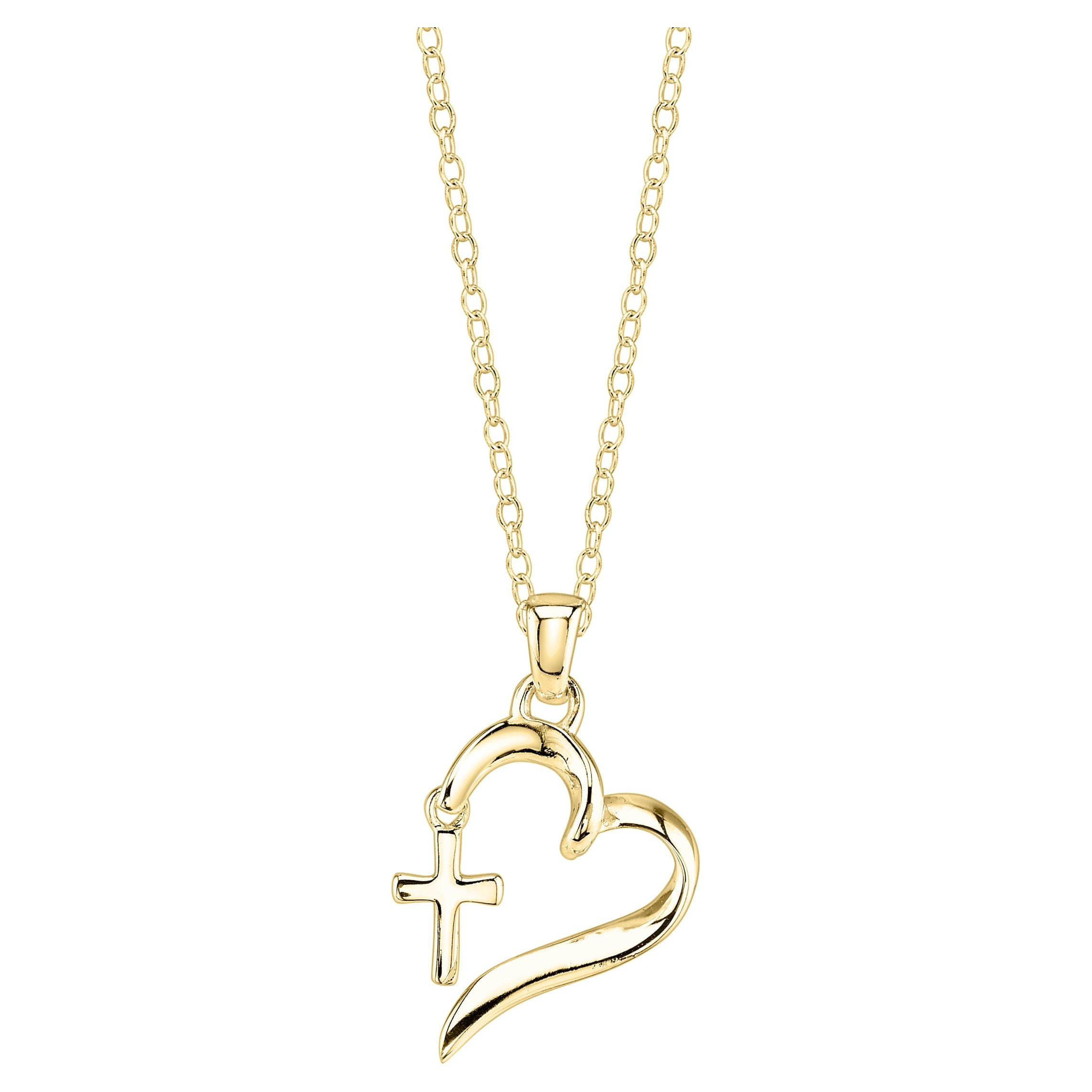 Faith Hope Love Circle Pendant in 14K Gold - Charms for Cancer