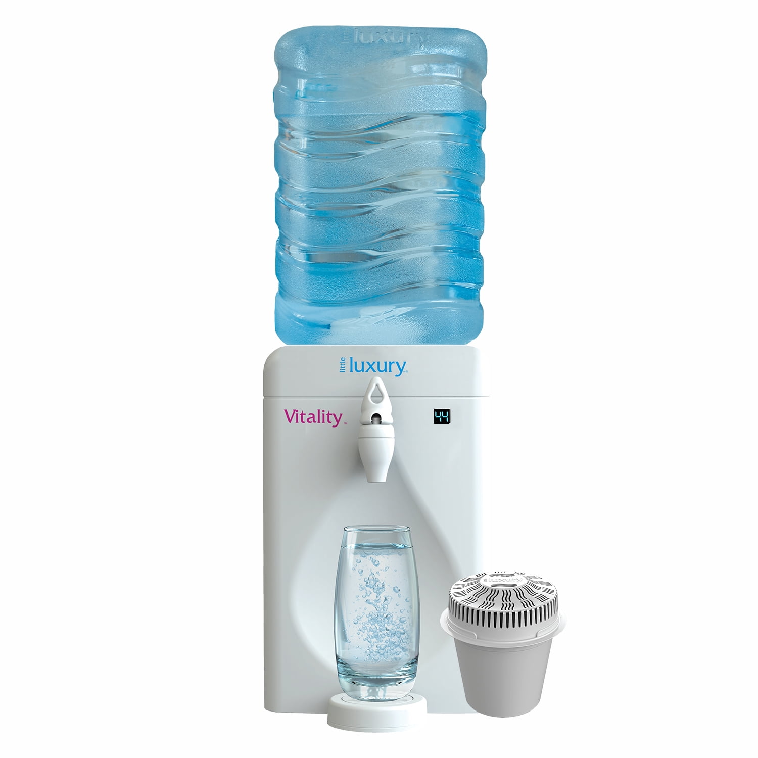 Little Luxury Vitality Mini Water Cooler & Filter, Refillable BPAFree