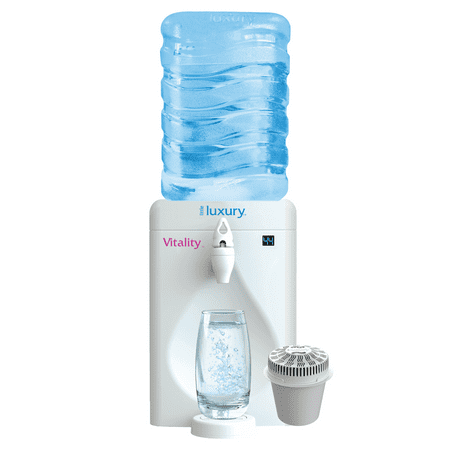 Little Luxury Vitality Mini Water Cooler & Filter, Refillable BPA-Free 1.8-Gallon Bottle