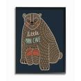 thumbnail image 1 of Little Man Cave Bear Drawing Kids Design Oversized Framed Giclee Texturized Art by Daphne Polselli, 1 of 7