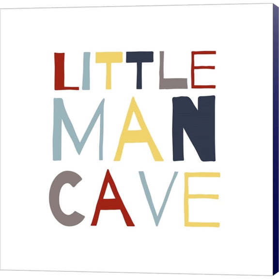 Little Man Cave Primary Color Palette by Color Me Happy, Canvas Wall Art