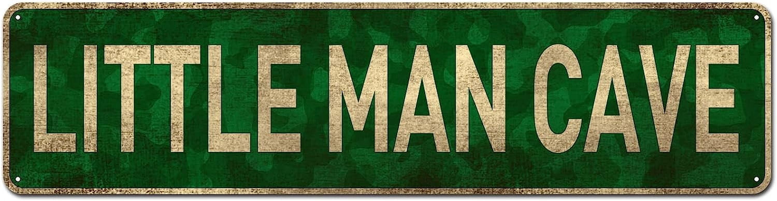 Boys Only No Girls Allowed Metal Sign - Man Cave, Garage Wall Decor, 8x12 Inch Aluminum Sign, Rustproof