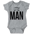thumbnail image 1 of Little Man Cute Adorable Son Grandson Bodysuit Jumper Boys Infant Baby Brisco Brands 12M, 1 of 6