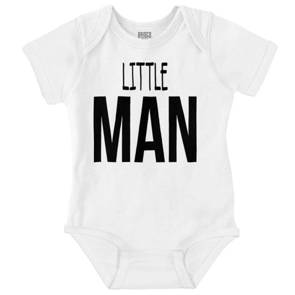 Little Man Cute Adorable Son Grandson Bodysuit Jumper Boys Infant Baby Brisco Brands 24M