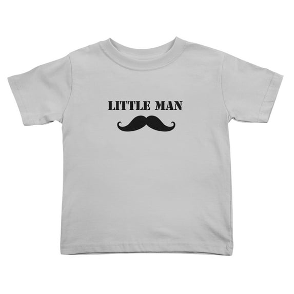 Little Man Funny Toddler T Shirts for Boys Girls (Gray, Youth S)