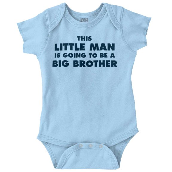 Little Man Going to Be a Big Brother Bodysuit Jumper Boys Infant Baby Brisco Brands 12M