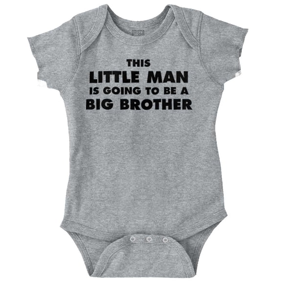 Little Man Going to Be a Big Brother Bodysuit Jumper Boys Infant Baby Brisco Brands 24M