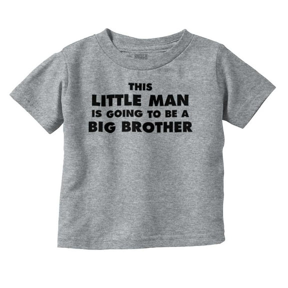 Little Man Going to Be a Big Brother Youth T Shirt Tee Boys Infant Toddler Brisco Brands 12M