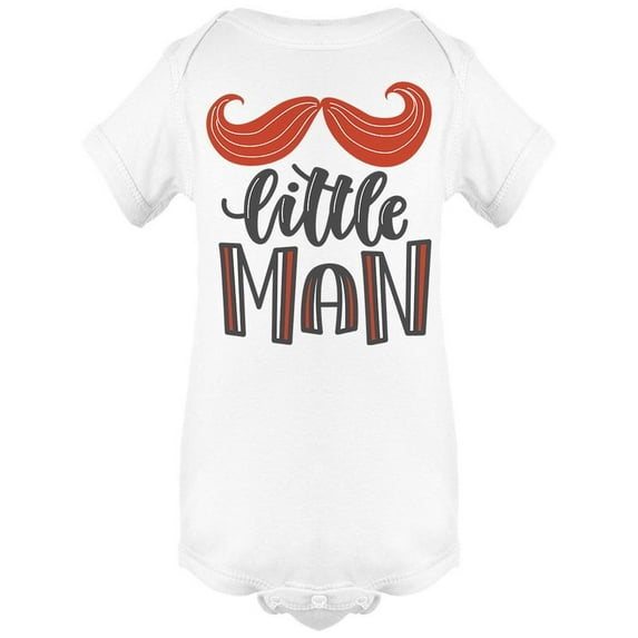 Little Man Mustache Bodysuit Infant -Image by Shutterstock, 24 Months