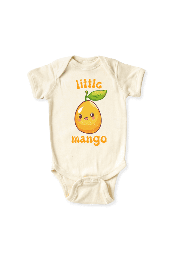 Little Mango Fruit Baby Bodysuit, Newborn Outfit, Baby Clothes, Gift&nbsp;for&nbsp;Children 12m Natural