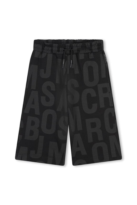 Little Marc Jacobs All-Over Monogram Shorts, Size 6Y