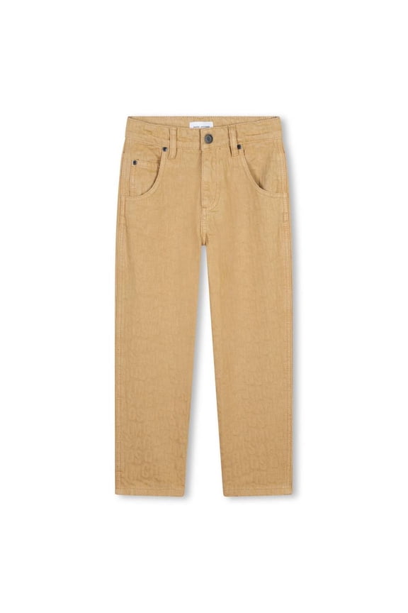 Little Marc Jacobs Boys Logo Jacquard Cotton Trousers, Size 8Y