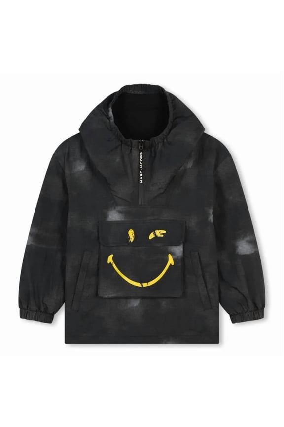 Little Marc Jacobs Boys Smiley Face Windbreaker Jacket, Size 10Y