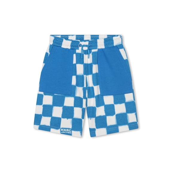 Little Marc Jacobs Boys Spray-Paint Cotton Bermuda Shorts, Size 6Y