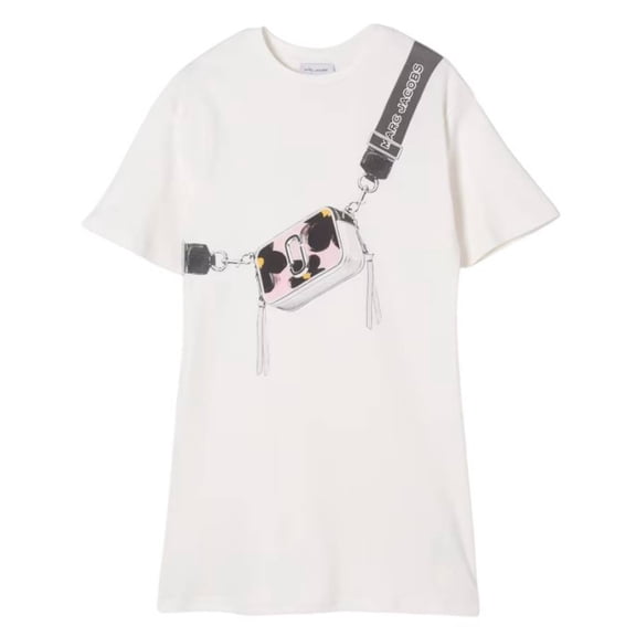 Little Marc Jacobs Daisy Snapshot Cotton Dress, Size 10Y