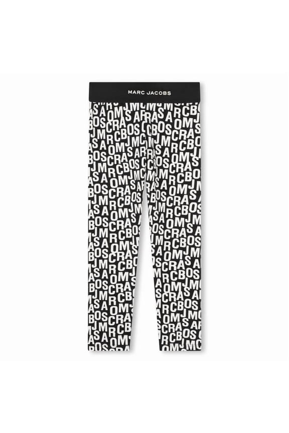 Little Marc Jacobs Kids Monogram Logo Leggings, Size 6Y