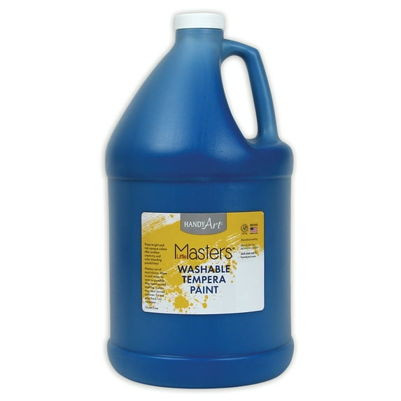 Little Masters® Washable Tempera Paint, Blue, Gallon, Pack of 2