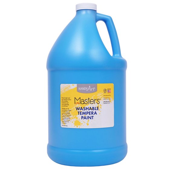 Little Masters Washable Tempera Paint, Light Blue, Gallon | Bundle of 10 Each