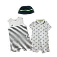 thumbnail image 1 of Little Me 3 Piece Baby Outfits and Hat Set (White, 18 Months), 1 of 4