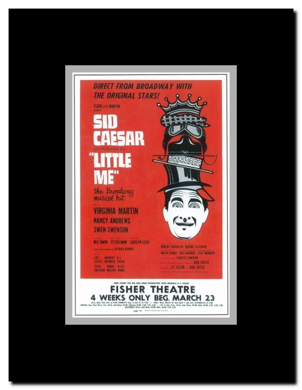 Little Me (Broadway) Framed Movie Poster
