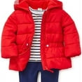 thumbnail image 1 of Little Me Girls 3-Piece Jacket, Top, Pant Outfit Set 18M/Red Multi, 1 of 1