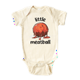 thumbnail image 1 of Little Meatball Cute Baby Bodysuit Shirt Premium Custom Baby Clothes Unisex Baby Gift for Mom Newborn 3-6m Natural, 1 of 1