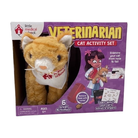 Little Medical School Veterinarian Cat Activity Set Kit Children 6+ Years