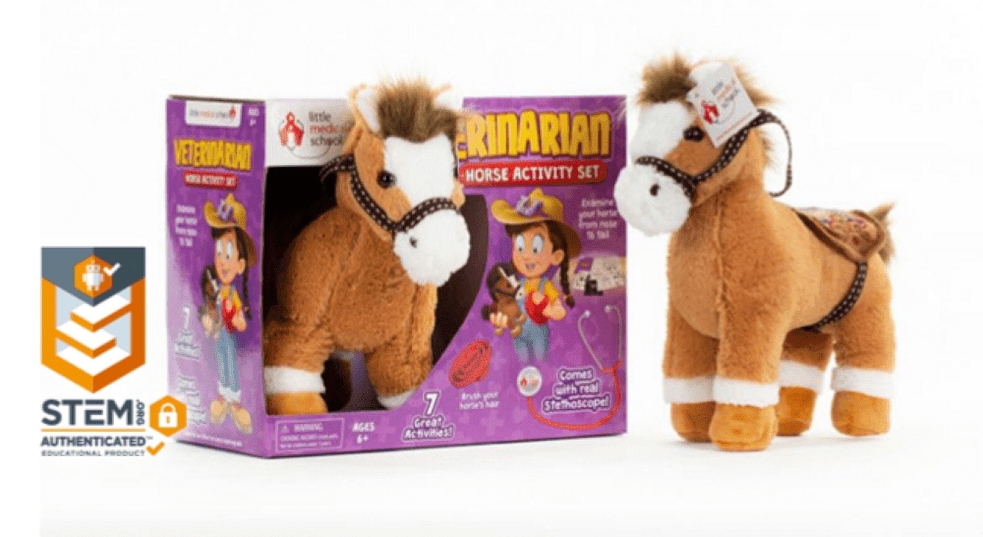 Little Medical School Veterinarian Horse Activity Set - 13 Pieces