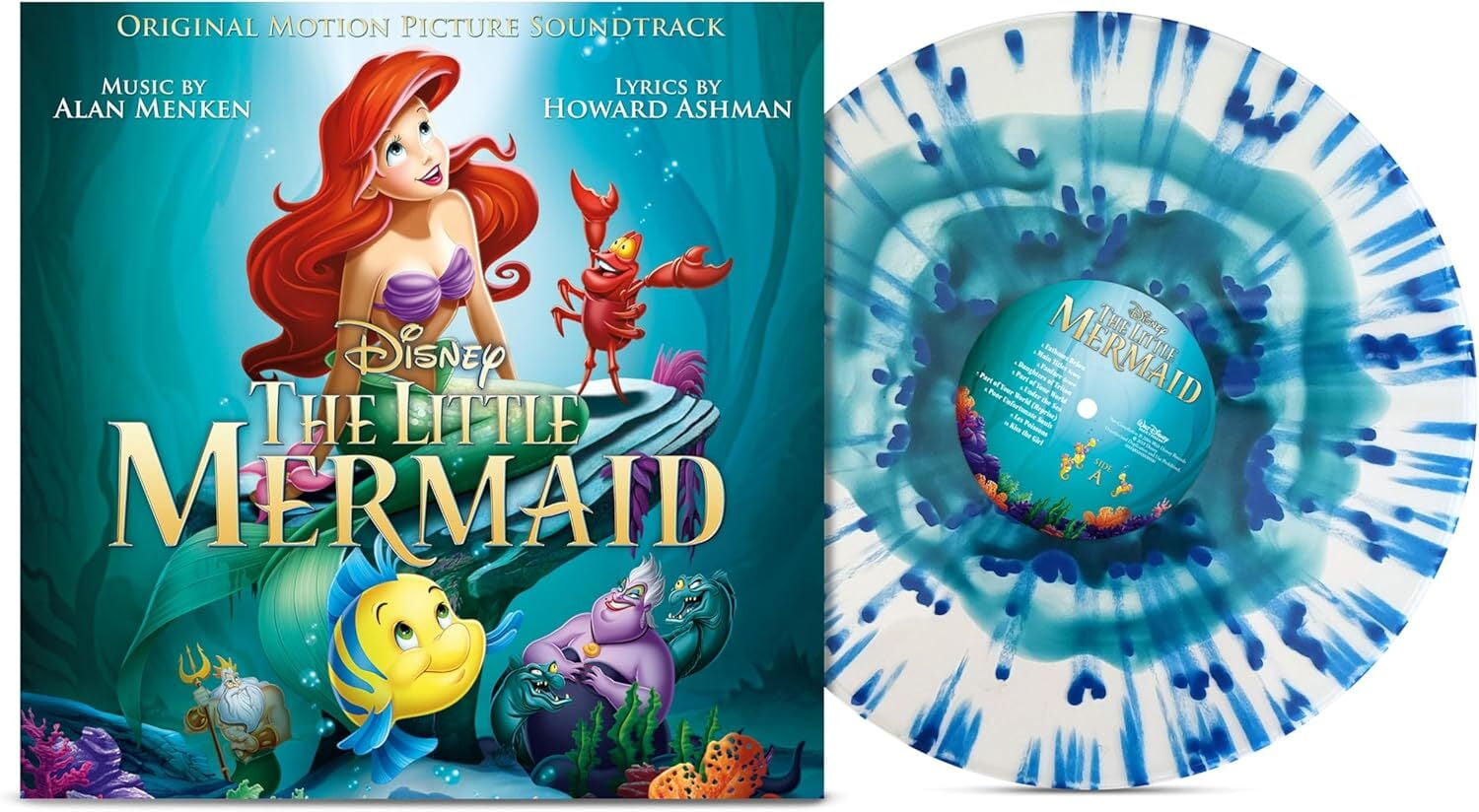 Little Mermaid: 35th Anniversary - O.S.T. - The Little Mermaid: 35th Anniversary Soundtrack - Limited Clear with Splatter Colored Vinyl - Music & Performance
