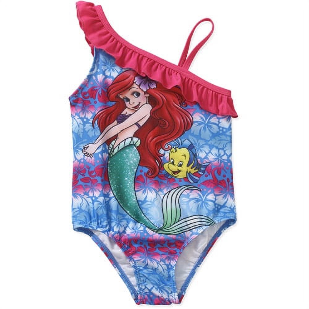 Little Mermaid Baby Toddler Girl Ariel One Piece Swimsuit - Walmart.com
