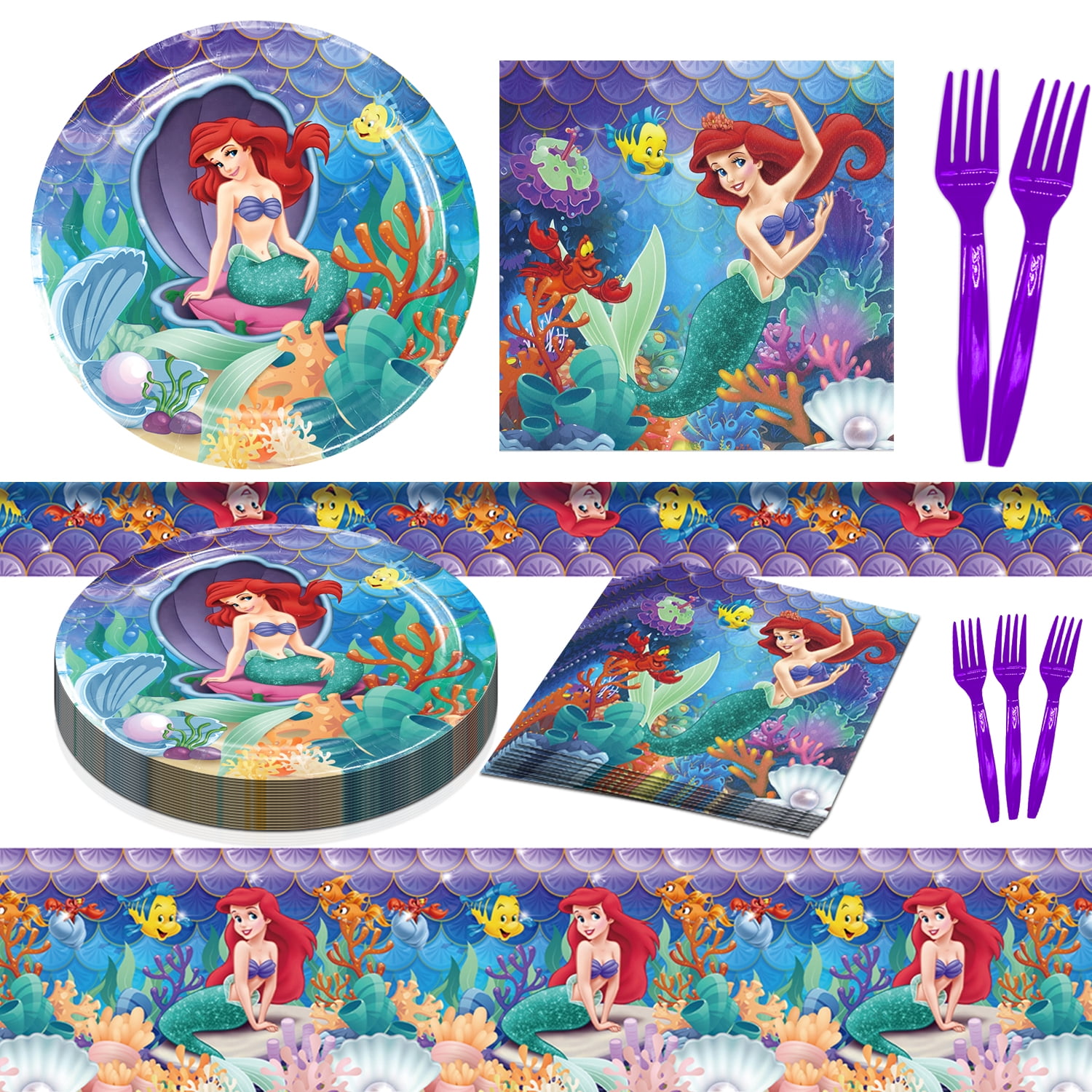 Fancy Mermaid Party Straws/ Mermaid Party Decor/ Mermaid Party/ Mermaid  Straws