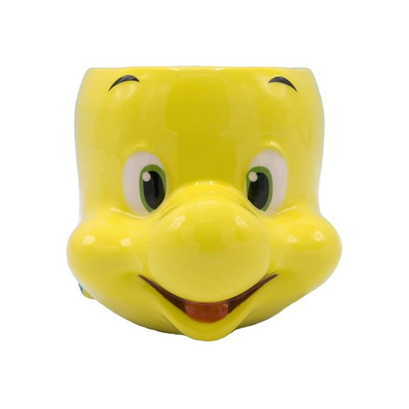 Disney The Little Mermaid Flounder 3D Sculpted Ceramic Mug | Holds 20 Ounces