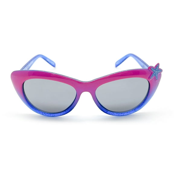Little Mermaid Girl's Sunglasses, Pink with Purple Starfish