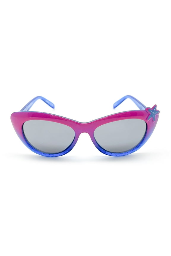 Little Mermaid Girl's Sunglasses, Pink with Purple Starfish