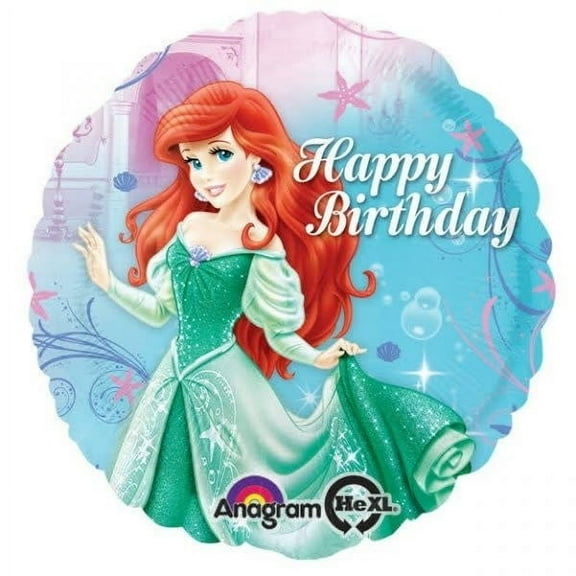 18 LITTLE MERMAID DRESS Birthday Balloon  Party Supplies Decorations Foil Mylar Balloon