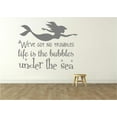 thumbnail image 1 of Little Mermaid Movie Decor - Vinyl Wall Decal - Kid's Bedroom Decoration | 20"x20", 1 of 4