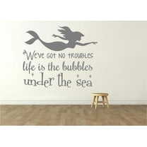 Little Mermaid Movie Decor - Vinyl Wall Decal - Kid's Bedroom Decoration | 20"x20"