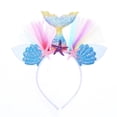 thumbnail image 1 of Little Mermaid Party Crown Headband for Girls Birthday Party Decoration Supplies with Mermaid Tail Hat, 1 of 1