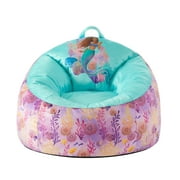 Disney Little Mermaid Plush Bean Bag Chair for Kids   Soft Seating for Toddlers and Children