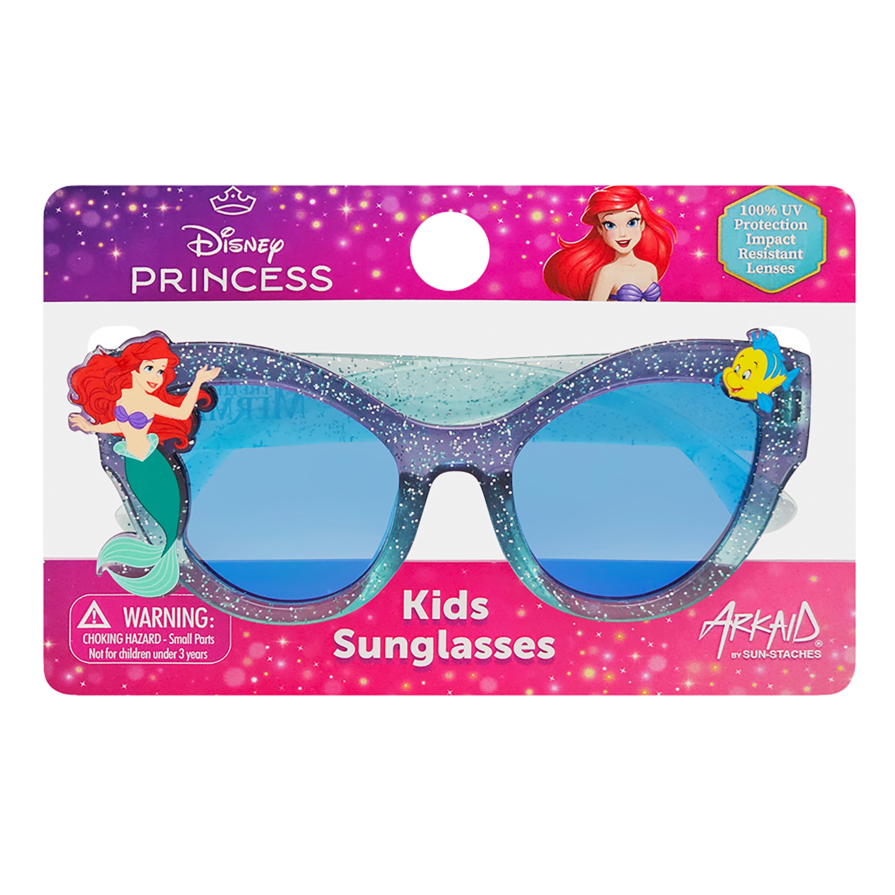 Little Mermaid Purple and Blue Gradient Cat Eye Sunglasses