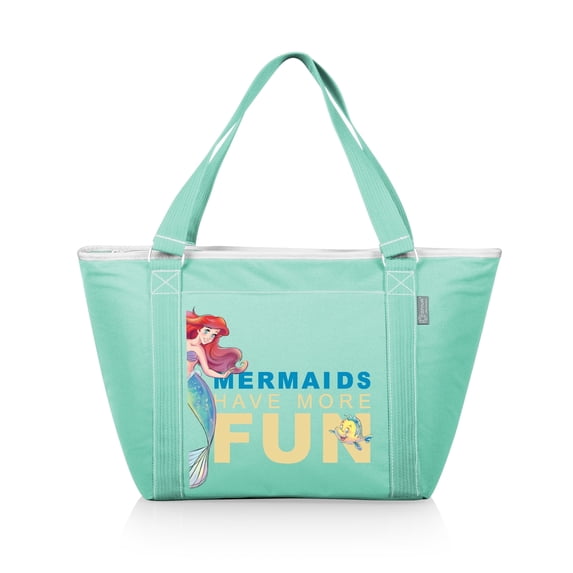 Oniva Little Mermaid - Topanga 24-Can Insulated Cooler Tote Bag, Leakproof Soft Sided Cooler, Teal