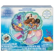 The Little Mermaid - Townley Girl Clam Beauty Compact Set Kit with Lip Gloss Palette, Makeup Set for Kids Girls, Ages 3+ Perfect for Parties, Sleepovers and Makeovers