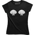 thumbnail image 1 of Little Mermaid Womens Seashell Printed Summer Shells Ladies Tee, 1 of 4