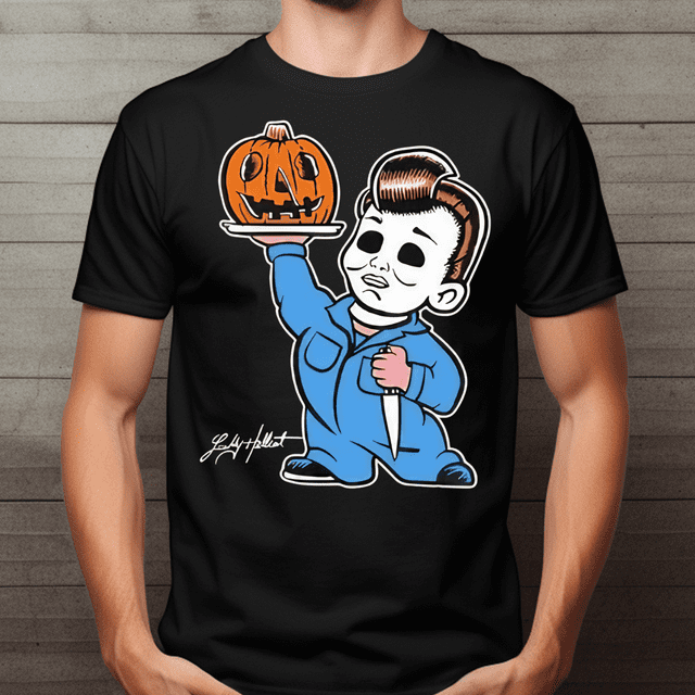 Little Michael Myers Pumpkin Halloween 2024 Shirt Unisex Short Sleeve