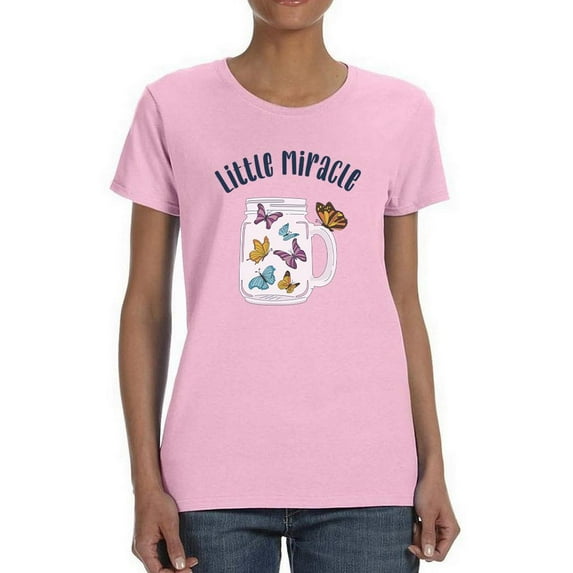 Little Miracle Butterflies T-Shirt Women -Smartprints Designs, Female XX-Large
