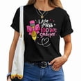 thumbnail image 1 of Little Miss 100 Days Smarter Graphic Tee Girls Youth Cotton Shirt for 100th Day of School Celebration, Fun Classroom Outfit, Cute Gift Idea for Smart Kids and Teachers, Size S, Color Black, 1 of 4